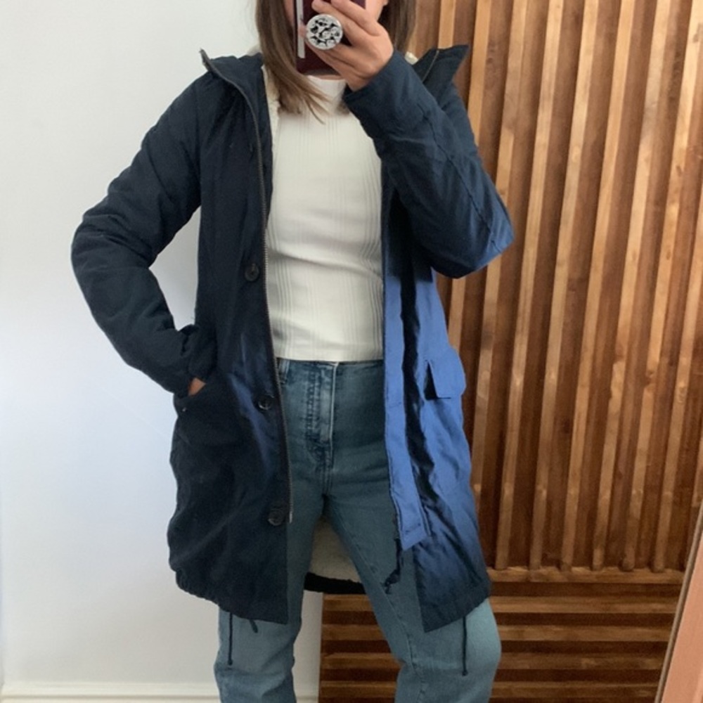 ABERCROMBIE AND FITCH Sherpa Lined long Winter Coat. XS - Picture 1 of 12
